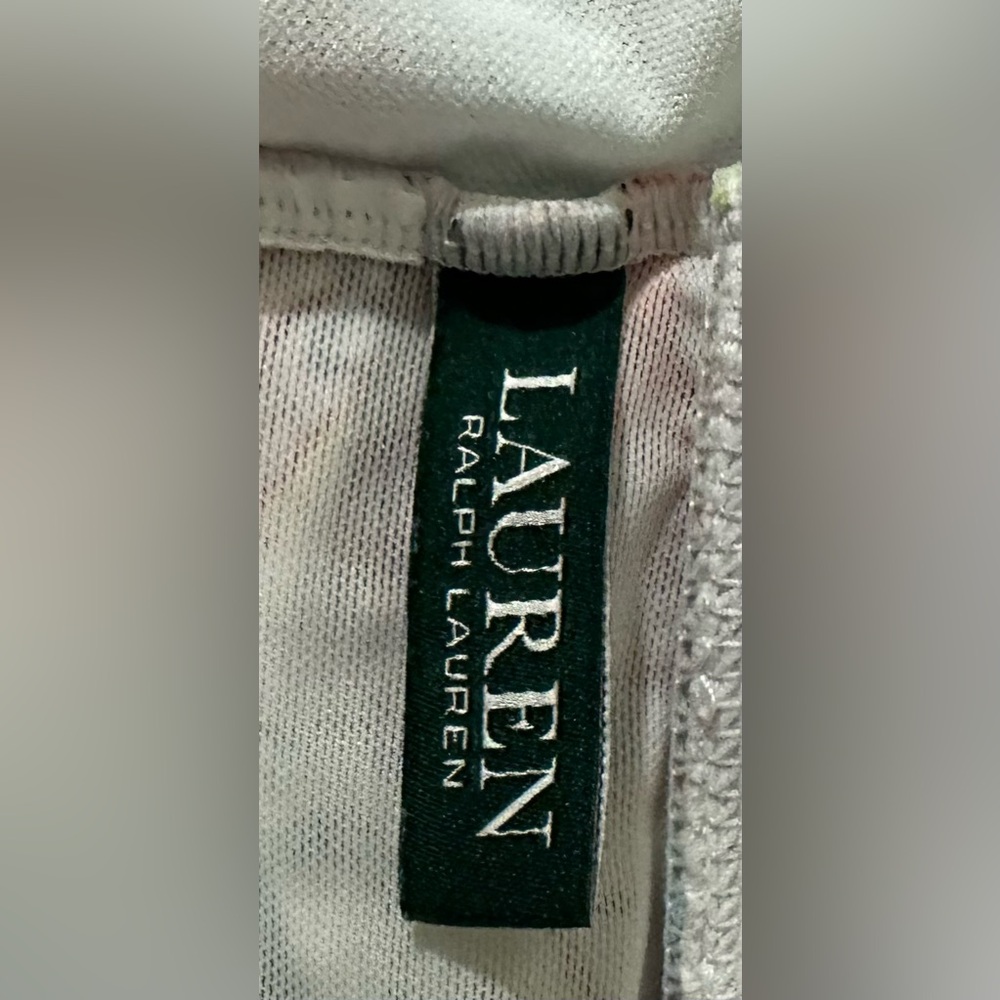 LRL Lauren Ralph Lauren Floral Shirred Plunge One Piece Swimsuit - Picture 6 of 9